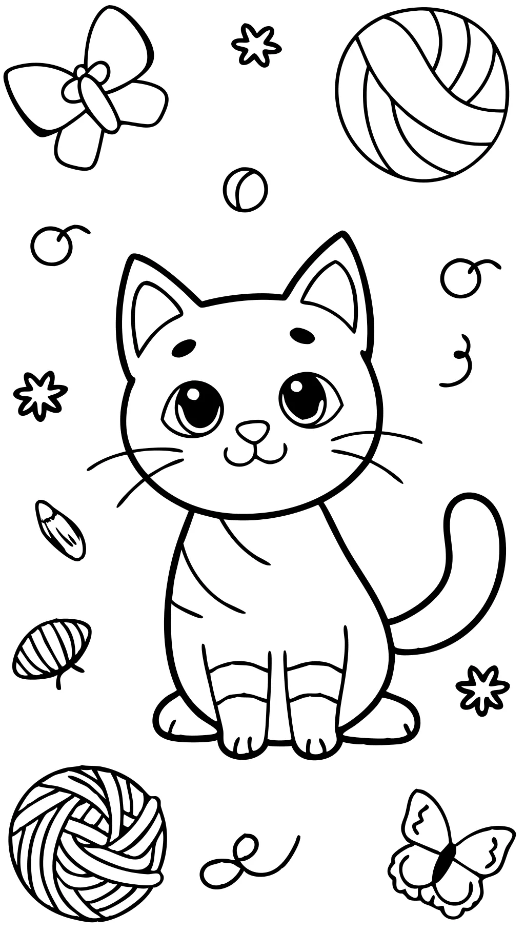 cute cat coloring pages